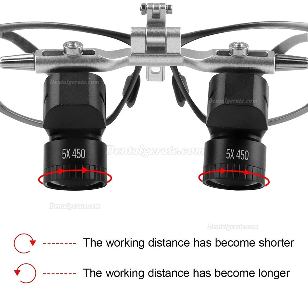 5.0X 48 &deg; Dental Ergonomic Lupenbrille mit 5W LED-Lupenbrille-Licht